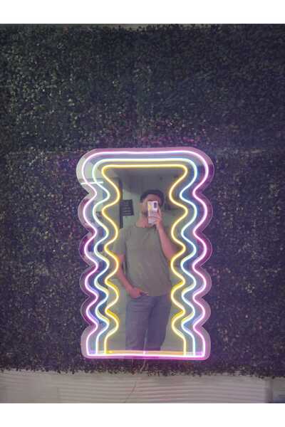 dekoraven Neon Işıklı Ayna (80x40cm)