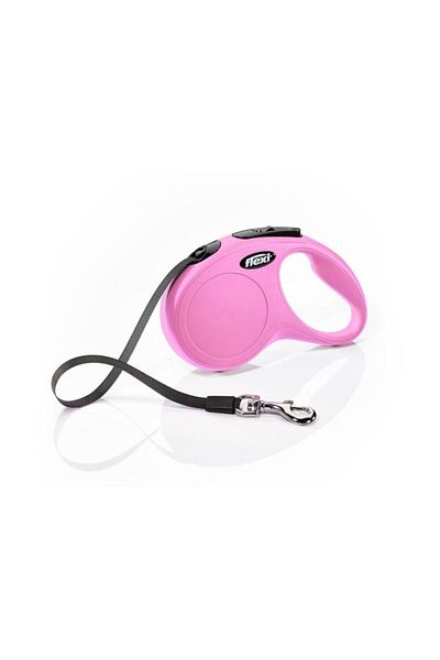 Flexi New Classic Automatic Stripe Dog Walking Leash S Pink 5 m