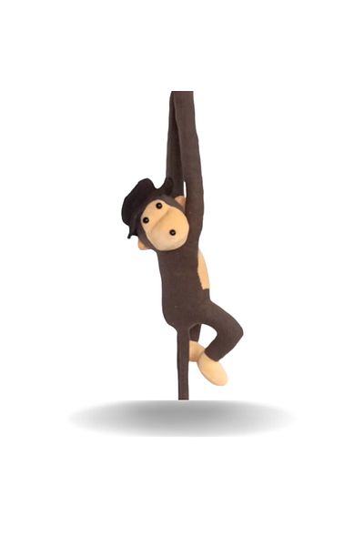 UgurToyss Plush Toy Monkey, Cap and Hands Stickable, Cute Gift Toy Monkey (70 cm)