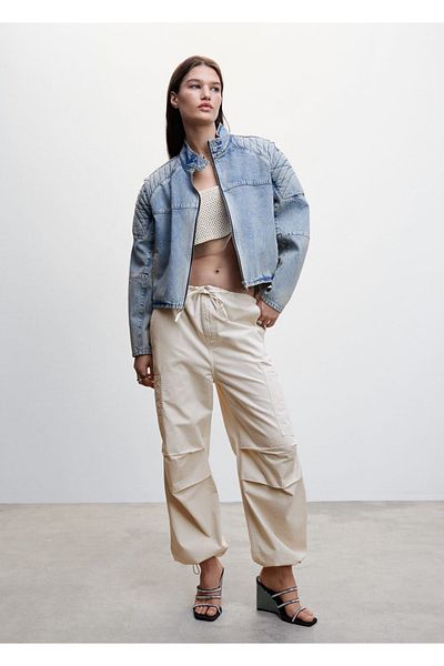 MANGO Woman Parachute Pants