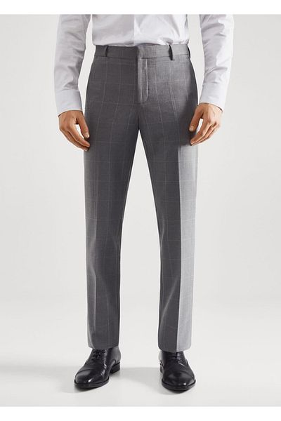 MANGO Man Látkové kalhoty Super Slim Fit