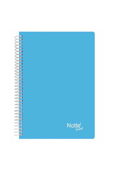 Notte Spiral Plastic Cover A4 Trend 80 Sheets Ruled Notebook 60-357