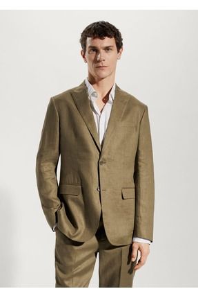 MANGO Man 100 Keten Kuma Blazer Ceket Fiyat Yorumlar Trendyol