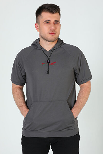 julude Smoked Men's Printed Hooded T-shirt