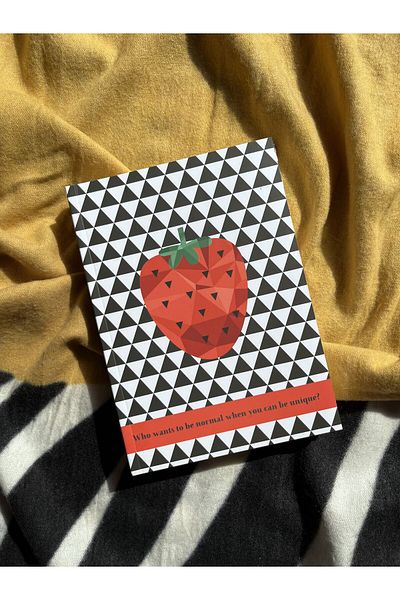 LaTua Design Latua Fruit Series Strawberry Lined A5 Notebook