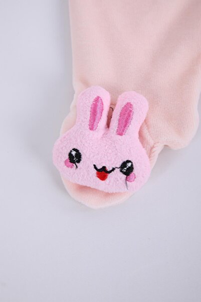 Babyhola Kadife Oyuncaklı Kız Erkek Bebek Çocuk Pantolon Tavşan