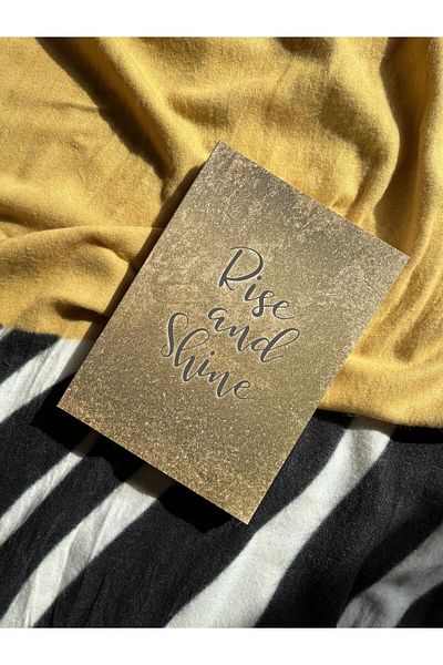 LaTua Design Glitter Series Rise And Shine Lined A5 Notebook