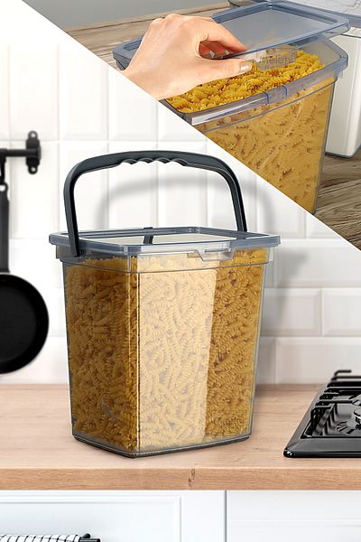 Meleni Home Flour And Pulses Container 6 Liters - Platinum Series