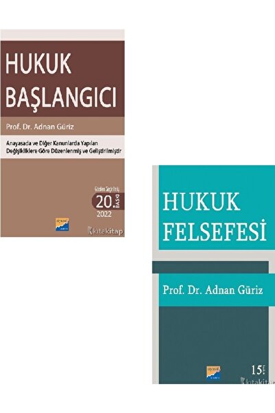 Kronik Kitap Hukuk Başlangıcı - Hukuk Felsefesi - Adnan Güriz 2 KİTAP SET