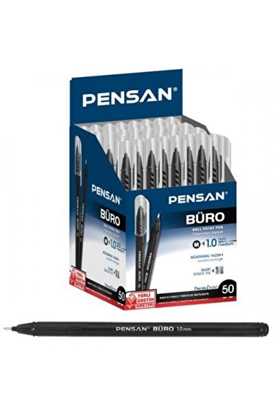 Pensan Tükenmez Kalem Büro 1.0 Mm Siyah 50 Li 2270