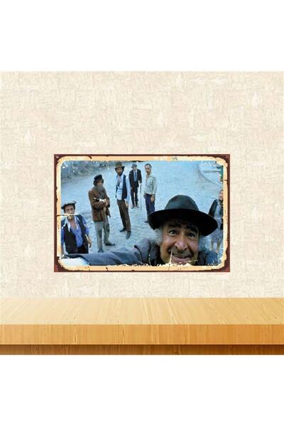 TAKIFİX Yeşilçam Selfie 20-30 cm Retro Ahşap Poster Tkfx3947