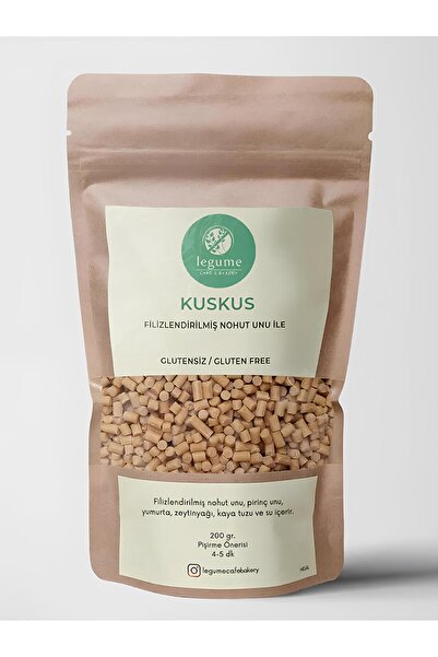 LEGUME Glutensiz Filizlendirilmiş Nohut Unlu Kuskus 200 Gr.