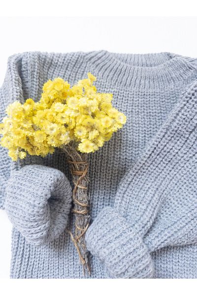 Daisy Dolly New Season Children's Thessaloniki Knit Sweater Gray