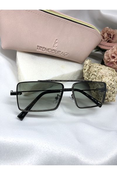 Di Caprio Burch Retro Green Women's Sunglasses