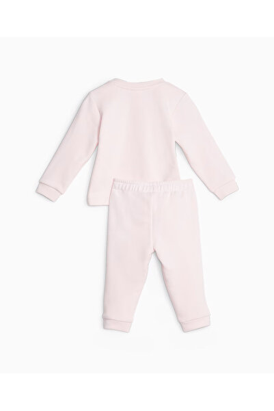 Puma Düz Pembe Bebek Eşofman Takımı 62221624 PUMA X SPONGEBOB Crew Jogg