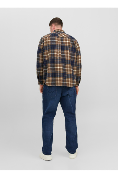 Jack & Jones Standard Brown Men's Shirt12236741_JJEEDDIE OVERSHIRT LS PLS