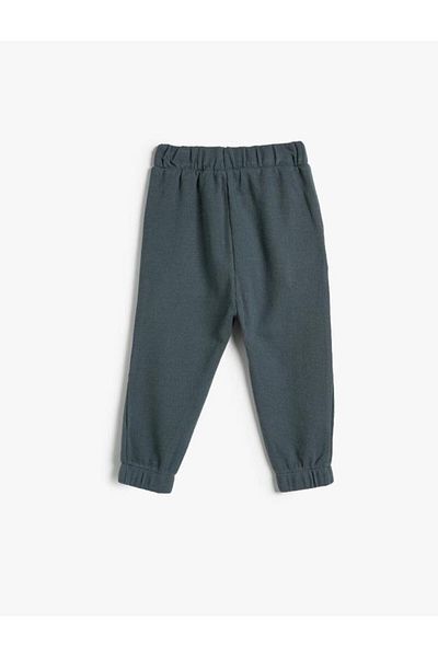 Koton Baby Boy Jogger Sweatpants Raised Waist Tied Cotton
