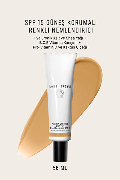 BOBBI BROWN Vitamin Enriched Işıltılı Bitişli Renkli Nemlendirici SPF 15 50 ml - Golden 1 - 716170284743