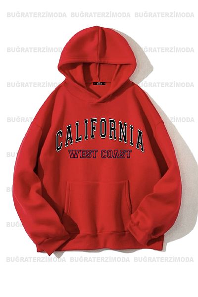 Buğraterzimoda Καλιφόρνια εμπριμέ Unisex φούτερ με κουκούλα με κουκούλα