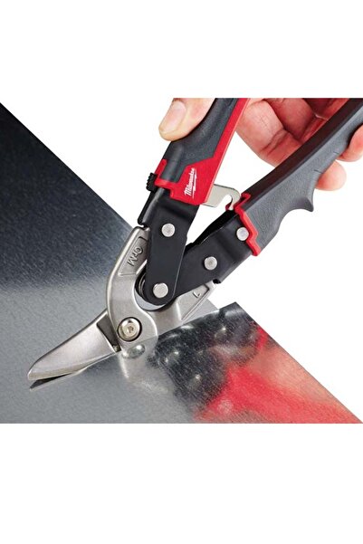 Milwaukee 4510 مقص الصفائح المعدنية باللون الأحمر