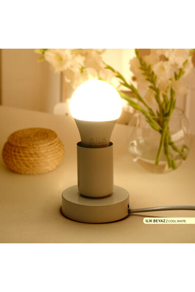 ACK 9w Led Ampul 4000k Ilık Beyaz E27 8'li Eko Paket