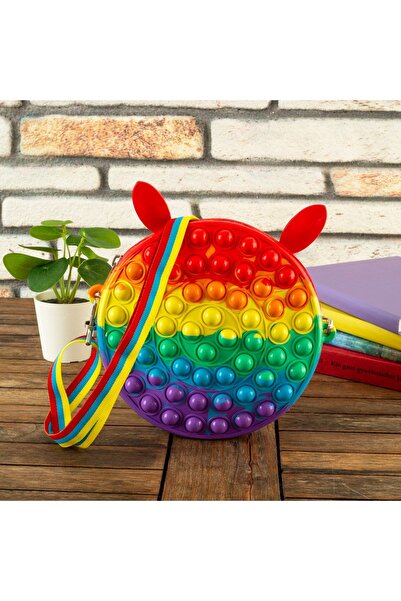 allwear Silikon Popit Omuz Çantası Kulaklı