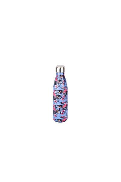 Tantitoni TANTİTONİ BLUE PINK PATTERNED STAINLESS STEEL WATER BOTTLE 500ML