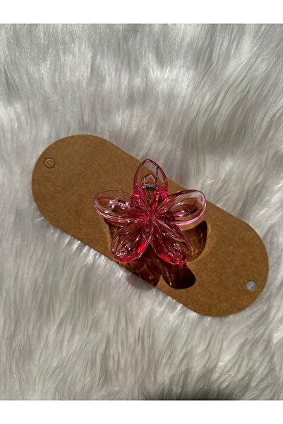 Elvinege Aksesuar Lotus Çiçeği Şeffaf Mandal Toka