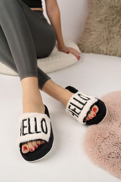 Moda Frato Dámské halové pantofle Modafrato Hello, zimní vlněné pantofle