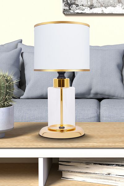 MINIMAL ETICARET VE BILGI TEKNOLOJILERI Harmony Gold Mini Glass Lampshade