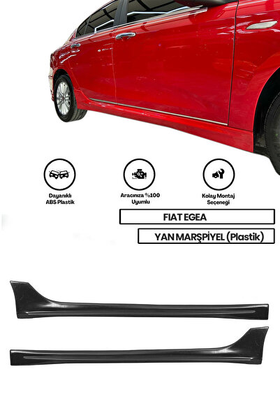 GÜNEŞLİ GARAJ Fiat Egea Yan Marşiyel (ÇİFT) (PLASTİK)