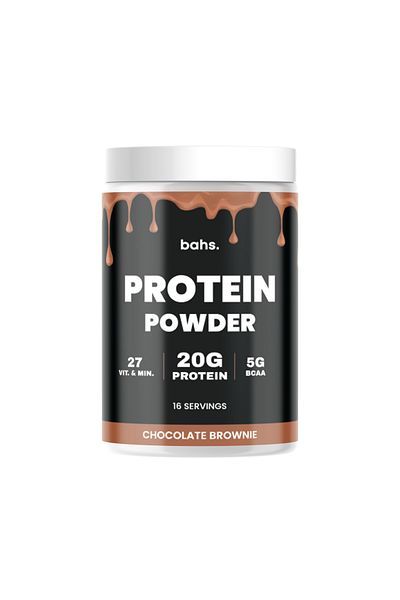 bahs. Chocolate Brownie Protein Powder in its 16 pieces - 464gr
