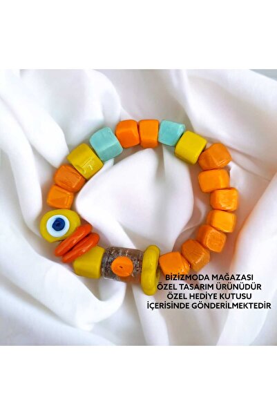 bizizmoda Glass Basement Bead Charm Murano Evil Eye Bead Bracelet Evil Eye Be...