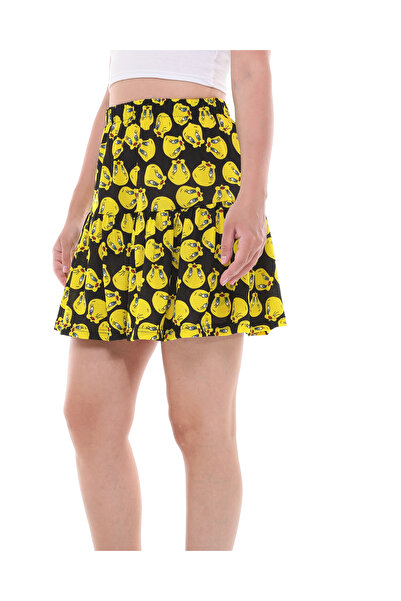 Genel Markalar TWEETY ÇİZGİ FİLM KARAKTERLİ JARSE KUMAŞ MİNİ BOY ŞORT ETEK