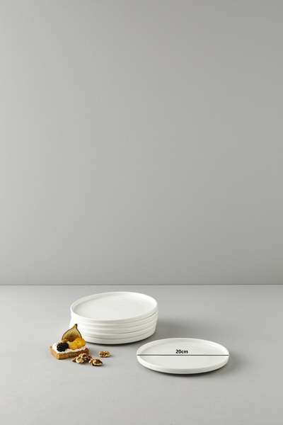 Be Original Pera 20cm 6-Piece Porcelain Cake Plate