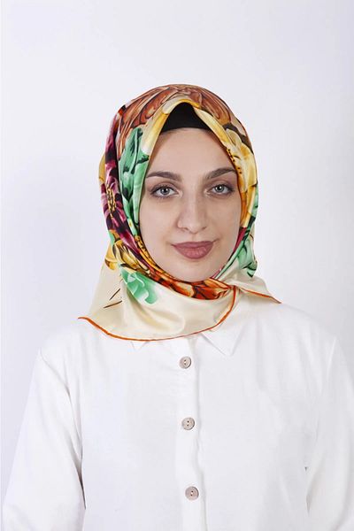 AWAM SILK 90*90 Silk Scarf - 100% Pure