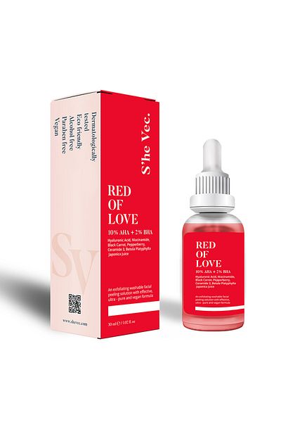 SHE VEC AHA+ BHA Facial Peeling - Red Of Love 30 ml