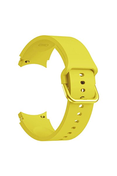 Microsonic Samsung Galaxy Watch 6 Classic 47mm Kordon Solid Silicone Band Sarı