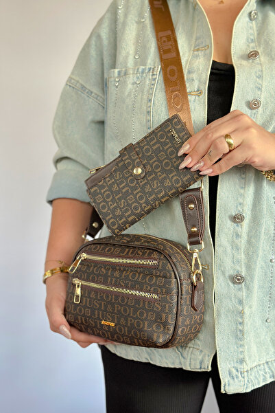 Just Polo حقيبة كتف نسائية متوسطة الحجم مكونة من 5 أقسام حقيبة كروس 2183 تركي...