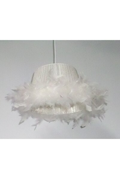 TEKAY AYDINLATMA Krem tüylü yatak odası çocuk odası avizesi