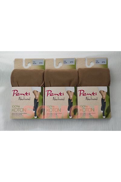 Penti Extra Cotton Trouser Socks (PENTI COTTON Knee Socks) 3 PIECES
