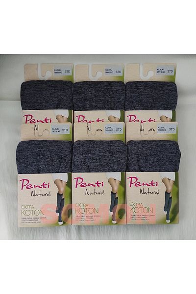 Penti Чорапи за панталони Extra Cotton (PENTI COTTON BELOW KNEE SOCKS) 6 броя