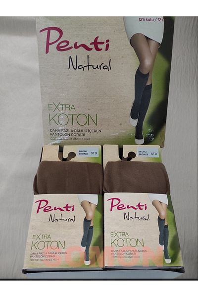 Penti Extra Koton Παντελόνι Κάλτσες (PENTI ΒΑΜΒΑΚΙ ΚΑΛΤΣΕΣ ΚΑΤΩ ΤΟ ΓΟΝΑΤΟ) 12 ΤΕΜΑΧΙΑ