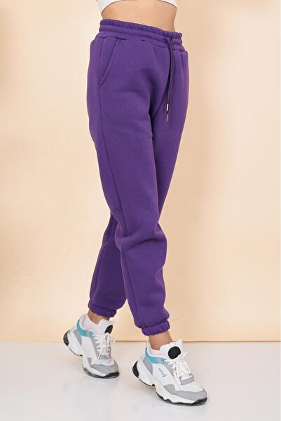 TİGERS TİGERSS kadın üç iplik şardonlu kışlık eşofman altı