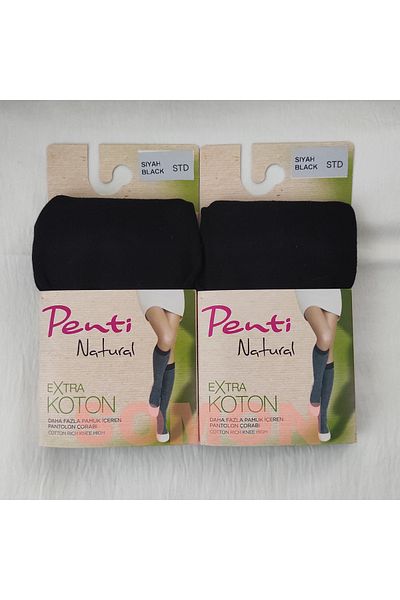 Penti Чорапи за панталони Extra Cotton (PENTI COTTON BELOW KNEE SOCKS) 2 броя