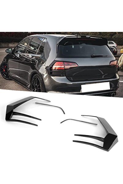 Harphour Volkswagen Aksesuar Golf 7 Uyumlu Arka Stop Çerçevesi Pianoblack Siy...