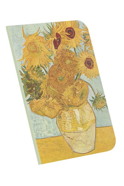 retronote Caiet A4 4 - Van Gogh - Vasă cu douăsprezece floarea soarelui, 1888 - Necăptușit - 64 coli - 21x29,7 cm