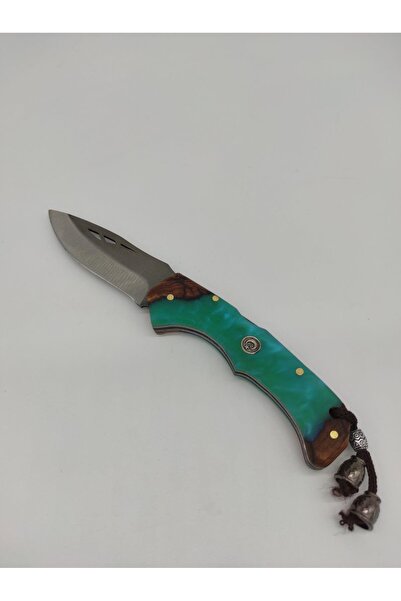 YATAĞANBIÇAK Yatağan Püsküllü Epoksi Saplı Cep Çakısı Kamp Bıçağı Dövme Çelik...