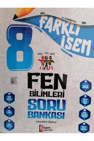 İsem Yayınları İsem Farklı İsem 8.Sınıf LGS Yeni Fen Bilimleri Soru Bankası -...