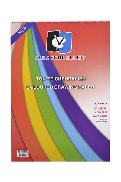 Alex Schoeller Alex Spiral Background Notepad (50*70 Cm) 15 Pack 160 Gram Alex-949